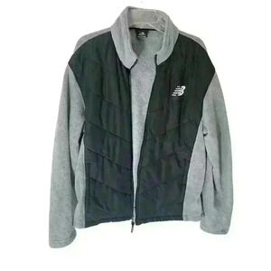 New Balance Mens 100% Polyester Fleece  All Weather Comfort Jacket SZ Large -